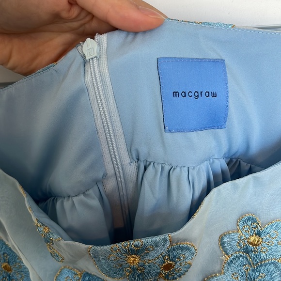 NWT Macgraw blubell organza floral dress - Picture 10 of 17